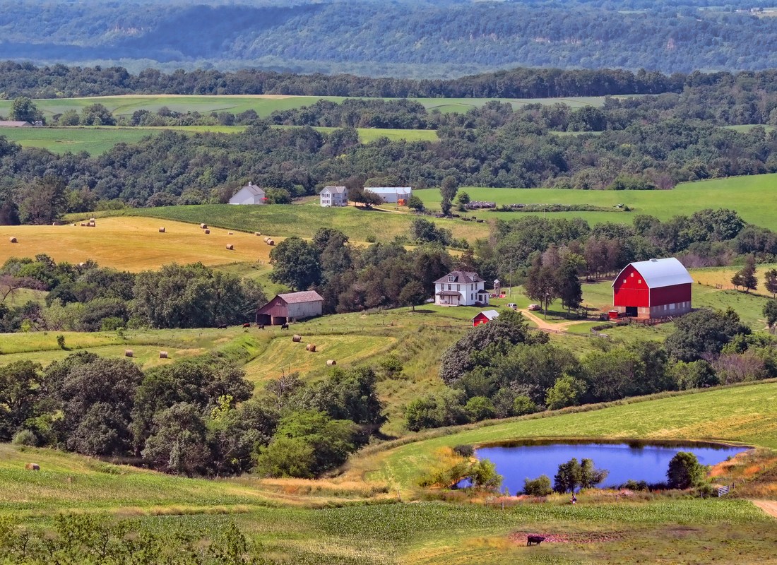 Lawler, IA - American Windmill in Rural Prairie Landscape with Native Grasses